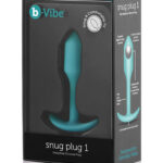 b-Vibe Snug Plug 1 Small Weighted Butt Plug - Mint Green