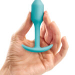 b-Vibe Snug Plug 1 Small Weighted Butt Plug - Mint Green