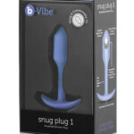 b-Vibe Snug Plug 1 Small Weighted Butt Plug - Violet