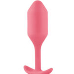 b-Vibe Snug Plug 2 Medium Weighted Butt Plug - Coral