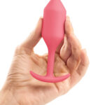 b-Vibe Snug Plug 2 Medium Weighted Butt Plug - Coral