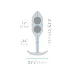 b-Vibe Snug Plug 2 Weighted Butt Plug Dimensions