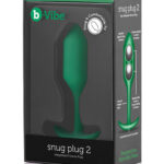 b-Vibe Snug Plug 2 Medium Weighted Butt Plug - Green