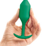 b-Vibe Snug Plug 2 Medium Weighted Butt Plug - Green