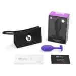 b-Vibe Snug Plug 2 Medium Weighted Butt Plug - Purple