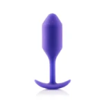 b-Vibe Snug Plug 2 Medium Weighted Butt Plug - Purple