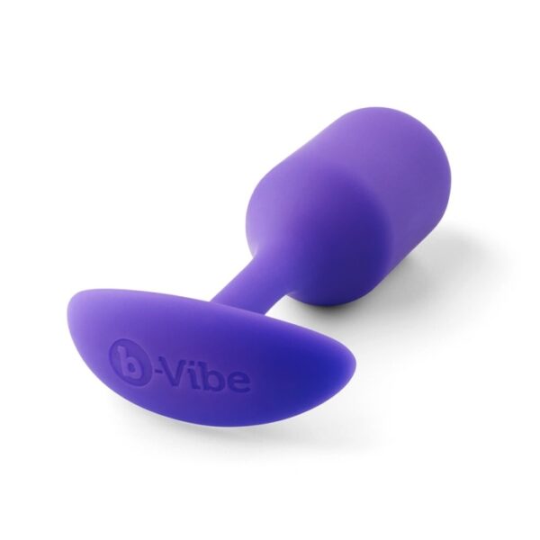 b-Vibe Snug Plug 2 Medium Weighted Butt Plug - Purple