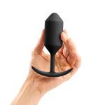 b-Vibe Snug Plug 3 Large Weighted Butt Plug - Black