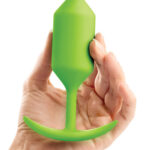 b-Vibe Snug Plug 3 Large Weighted Butt Plug - Lime