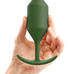 b-Vibe Snug Plug 4 XL Weighted Butt Plug - Army