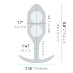 b-Vibe Snug Plug 4 XL Weighted Butt Plug Dimensions