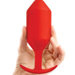 b-Vibe Snug Plug 6 XXXL Weighted Butt Plug - Red