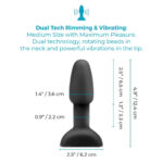 b-vibe Rimming Anal Plug Petite - Black