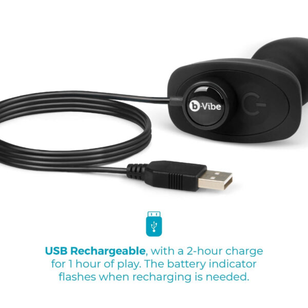 b-vibe Rimming Anal Plug Petite - Black