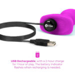 b-vibe Rimming Anal Plug Petite - Fuchsia