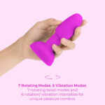 b-vibe Rimming Anal Plug Petite - Fuchsia