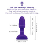 b-vibe Rimming Anal Plug Petite - Purple