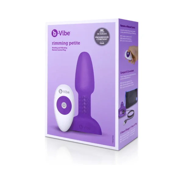 b-vibe Rimming Anal Plug Petite - Purple
