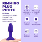 b-vibe Rimming Anal Plug Petite - Purple