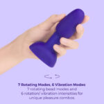 b-vibe Rimming Anal Plug Petite - Purple