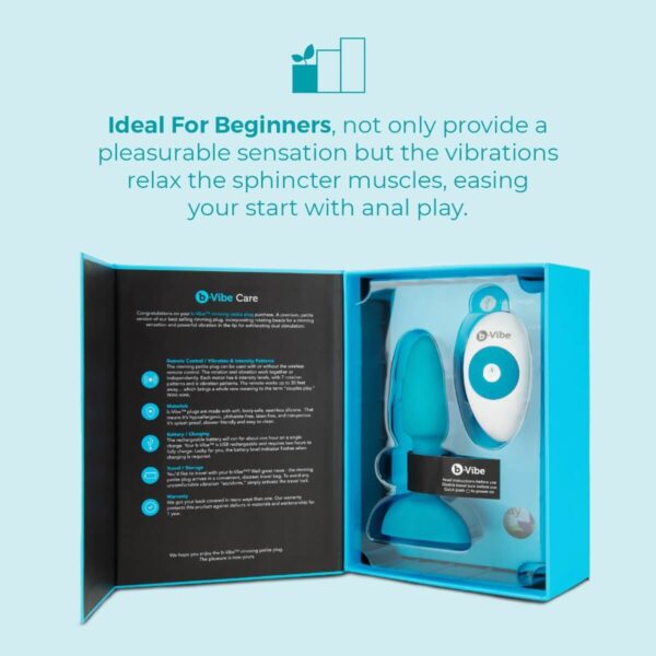 b-vibe Rimming Anal Plug Petite - Teal
