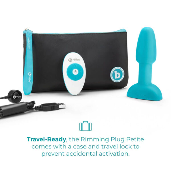b-vibe Rimming Anal Plug Petite - Teal