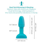 b-vibe Rimming Anal Plug Petite - Teal