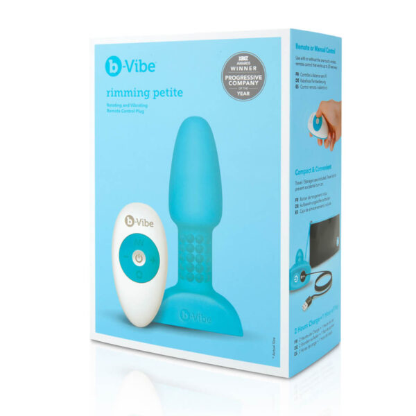 b-vibe Rimming Anal Plug Petite - Teal