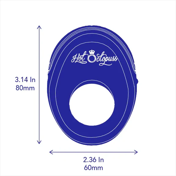 Hot Octopuss ATOM Powerful Vibrating Cock Ring - Dimensions