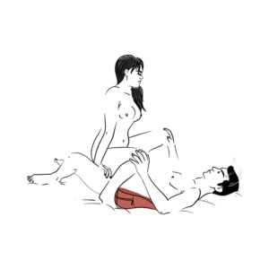 Ways to Use the Liberator Heart Wedge Sex Pillow - Waterfall position