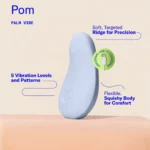 Dame | Pom Palm Vibe Flexible Clitoral Vibrator - Ice