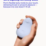 Dame | Pom Palm Vibe Flexible Clitoral Vibrator - Ice