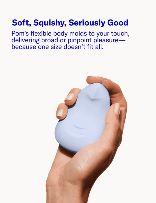 Dame | Pom Palm Vibe Flexible Clitoral Vibrator - Ice