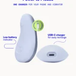 Dame | Pom Palm Vibe Flexible Clitoral Vibrator - Ice