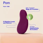Dame | Pom Palm Vibe Flexible Clitoral Vibrator - Plum