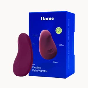 Dame | Pom Palm Vibe Flexible Clitoral Vibrator - Plum