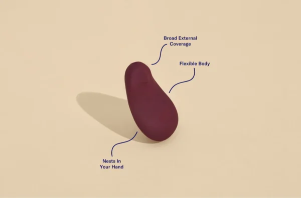 Dame | Pom Palm Vibe Flexible Clitoral Vibrator - Plum
