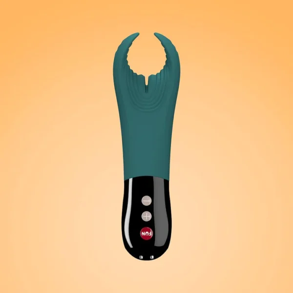 Fun Factory Manta Vibrating Penis Stroker - Deep Sea Blue