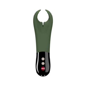 Fun Factory Manta Vibrating Penis Stroker - Moss Green