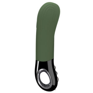 Fun Factory Manta Vibrating Penis Stroker - Moss Green