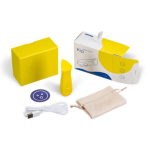 Dame Kip Lipstick Clitoral Vibrator - Lemon