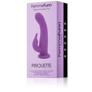 Femme Funn Pirouette Suction-Base Rotating Rabbit Vibrator Purple