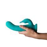 Femme Funn Pirouette Suction-Base Rotating Rabbit Vibrator Turquoise