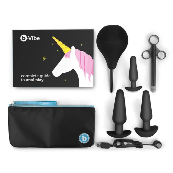 b-vibe Anal Training Kit & Education Set - Black-12 b-vibe Anal Training Kit & Education Set - Black