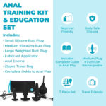 b-vibe Anal Training Kit & Education Set - Black
