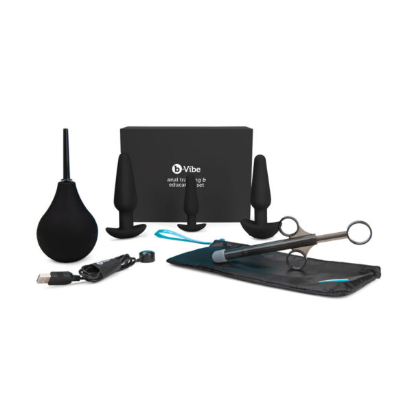 b-vibe Anal Training Kit & Education Set - Black