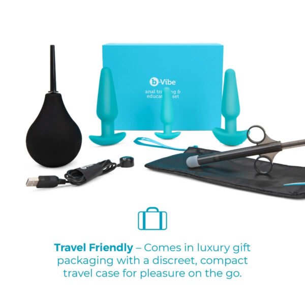 b-vibe Anal Training Kit & Education Set - Teal