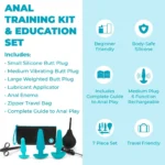 b-vibe Anal Training Kit & Education Set - Teal