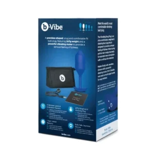 b-vibe vibrating snug plug | Size 4 - Navy Blue