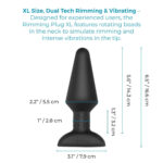 b-Vibe Rimming Plug XL Remote Control Vibrating Butt Plug